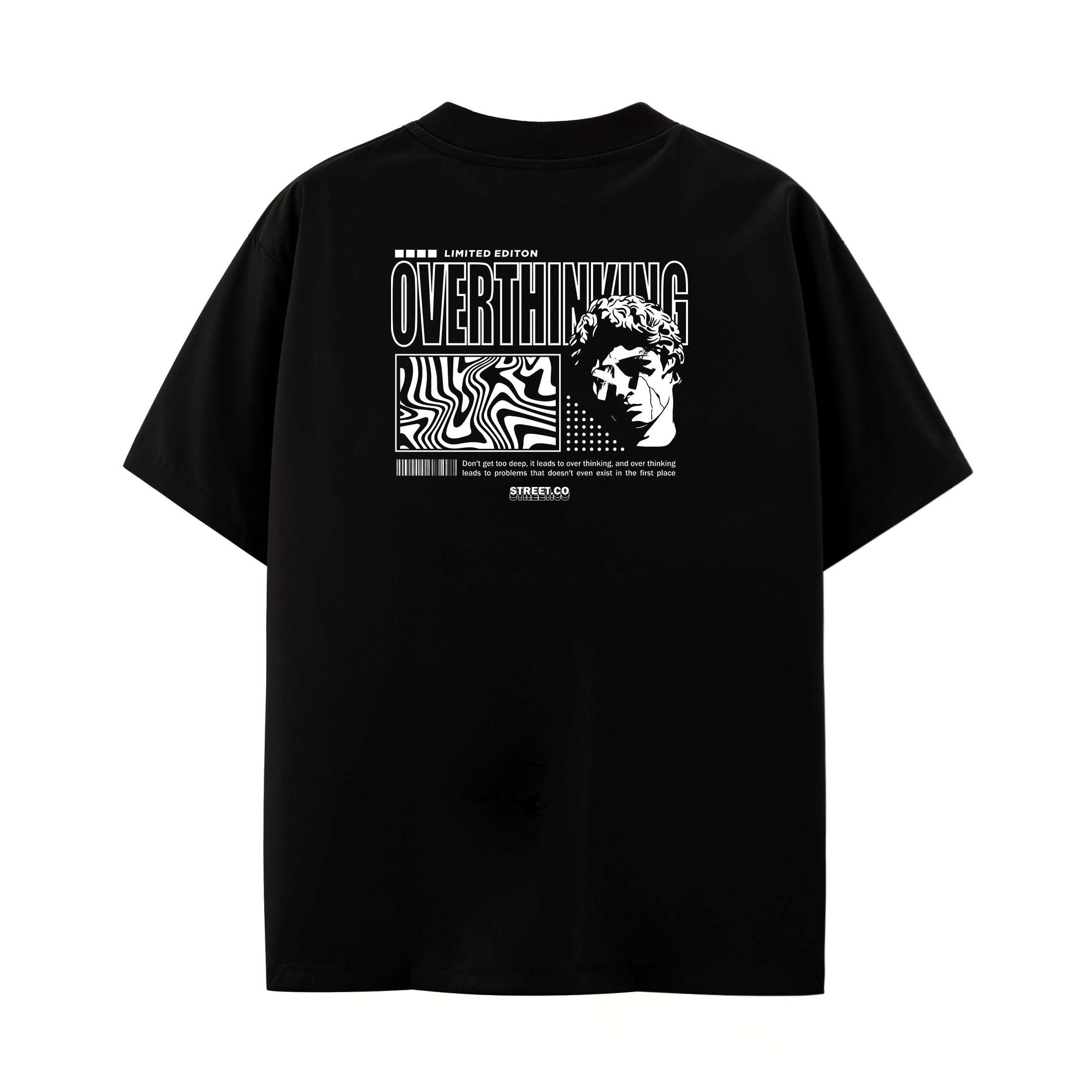 T-shirt Oversized OVERTHINKING