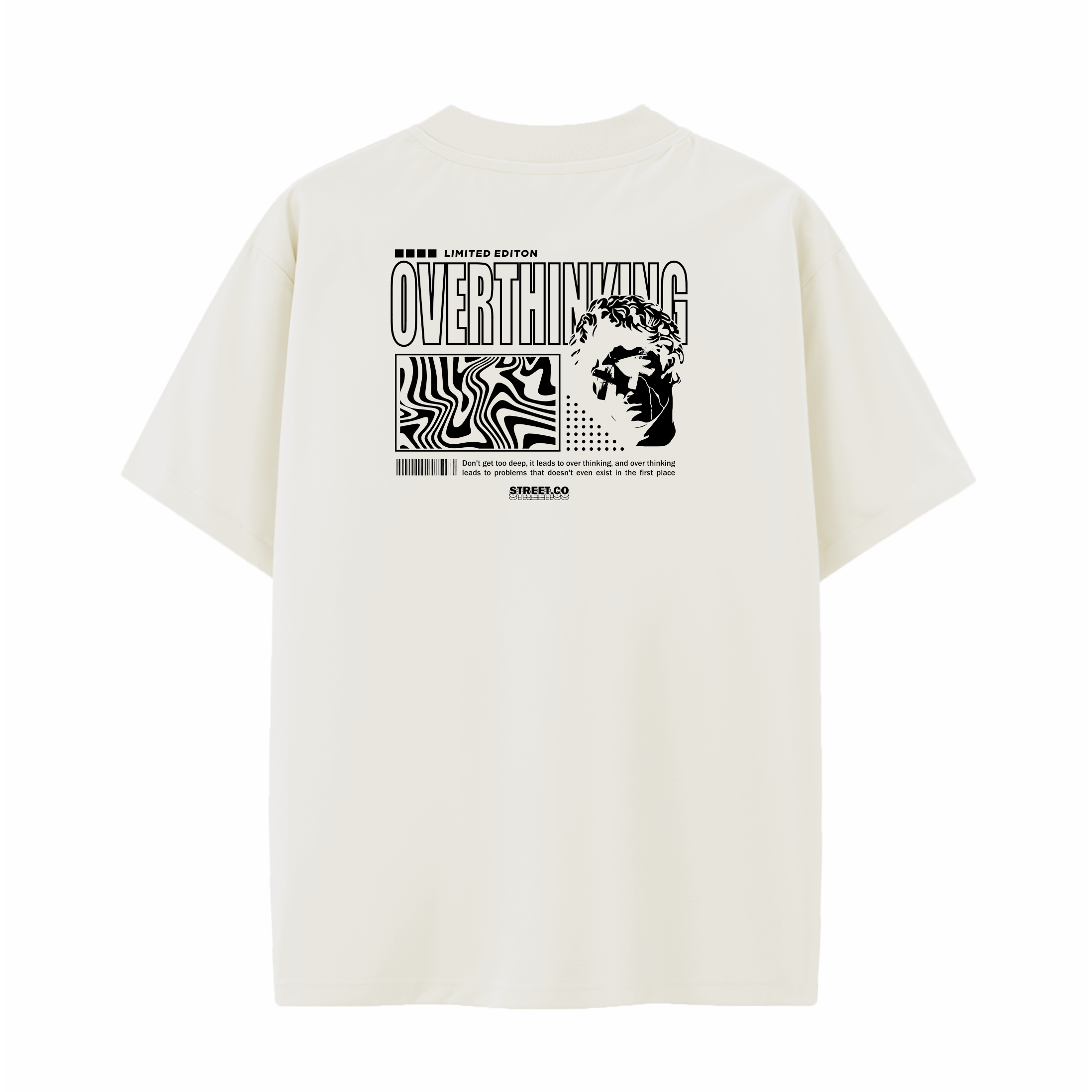 T-shirt Oversized OVERTHINKING
